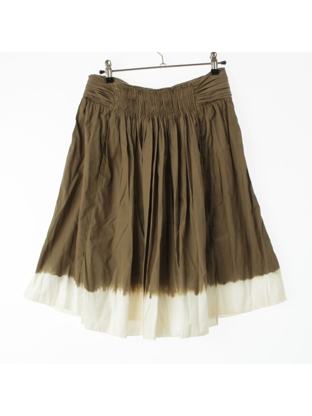 Prada Cotton Gathered Design Tie Dye Skirt Flare Bicolor 38